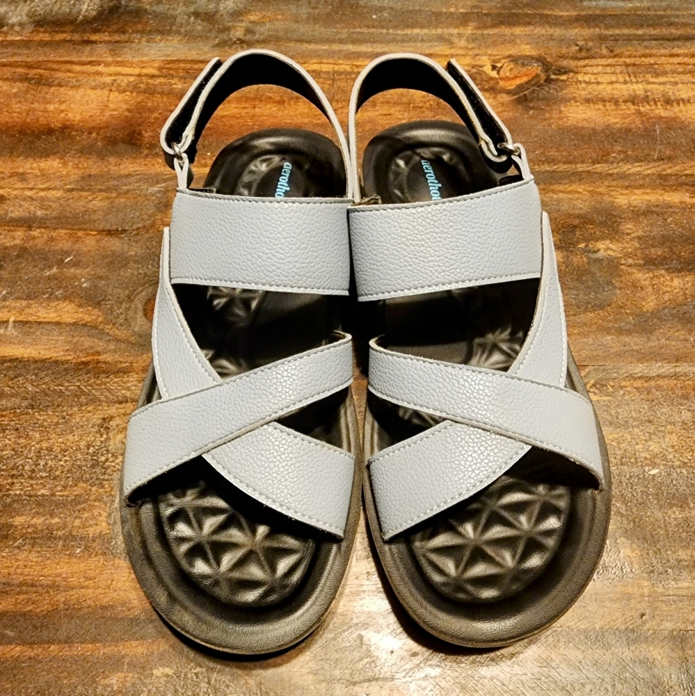 Aerothotic Winx Open Toe Slingback Blue Sandals